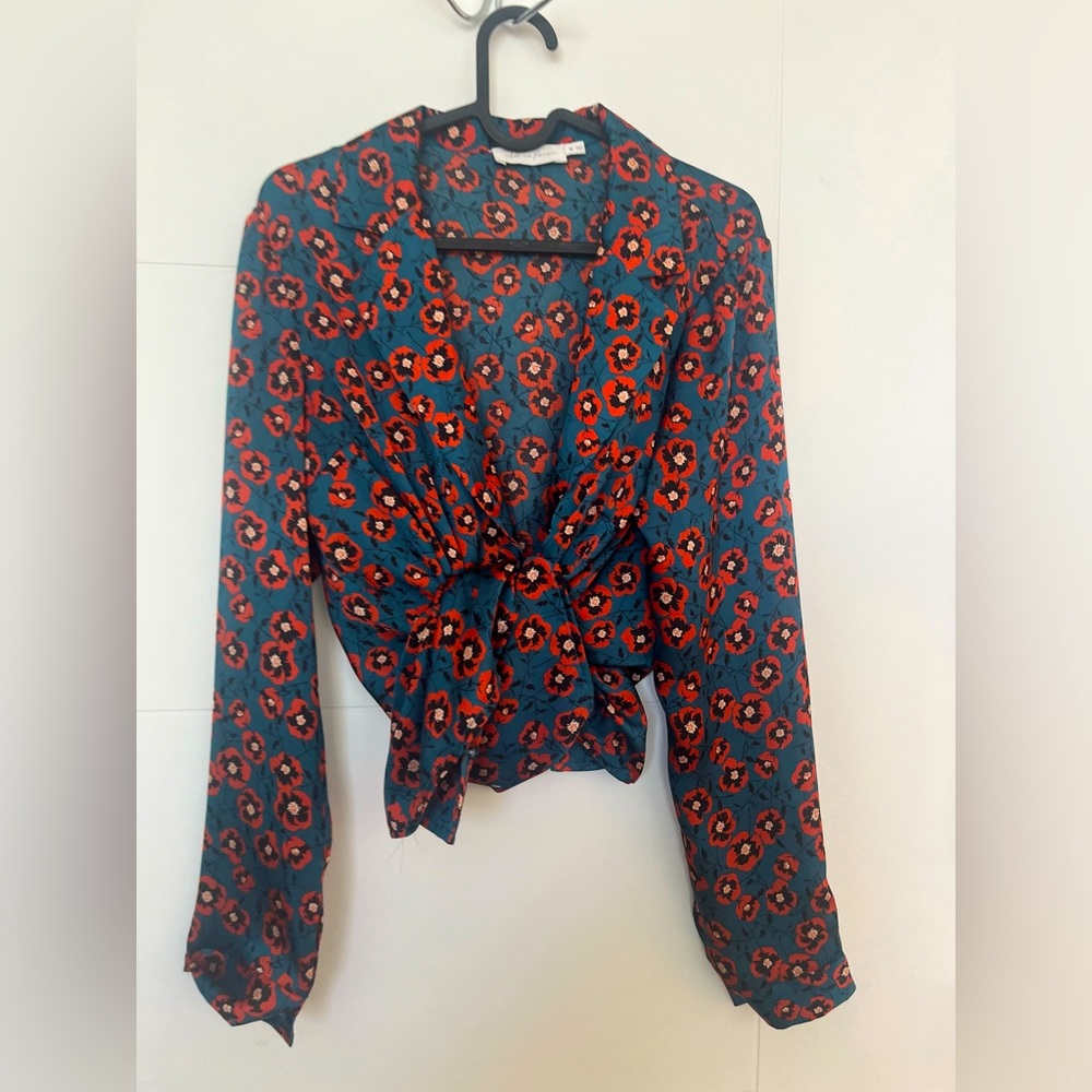 Floral button up blouse